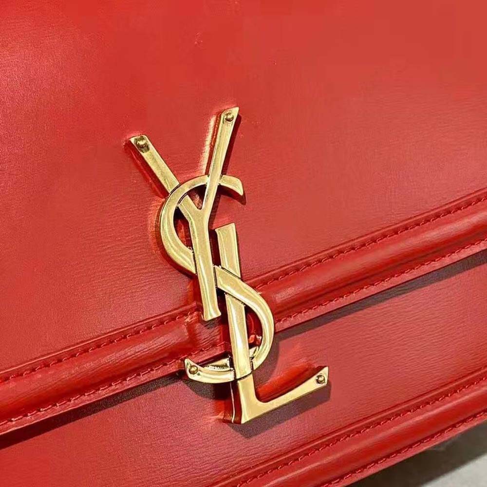 Saint Laurent YSL Women Solferino Medium Satchel in Box Saint Laurent Leather - image 10