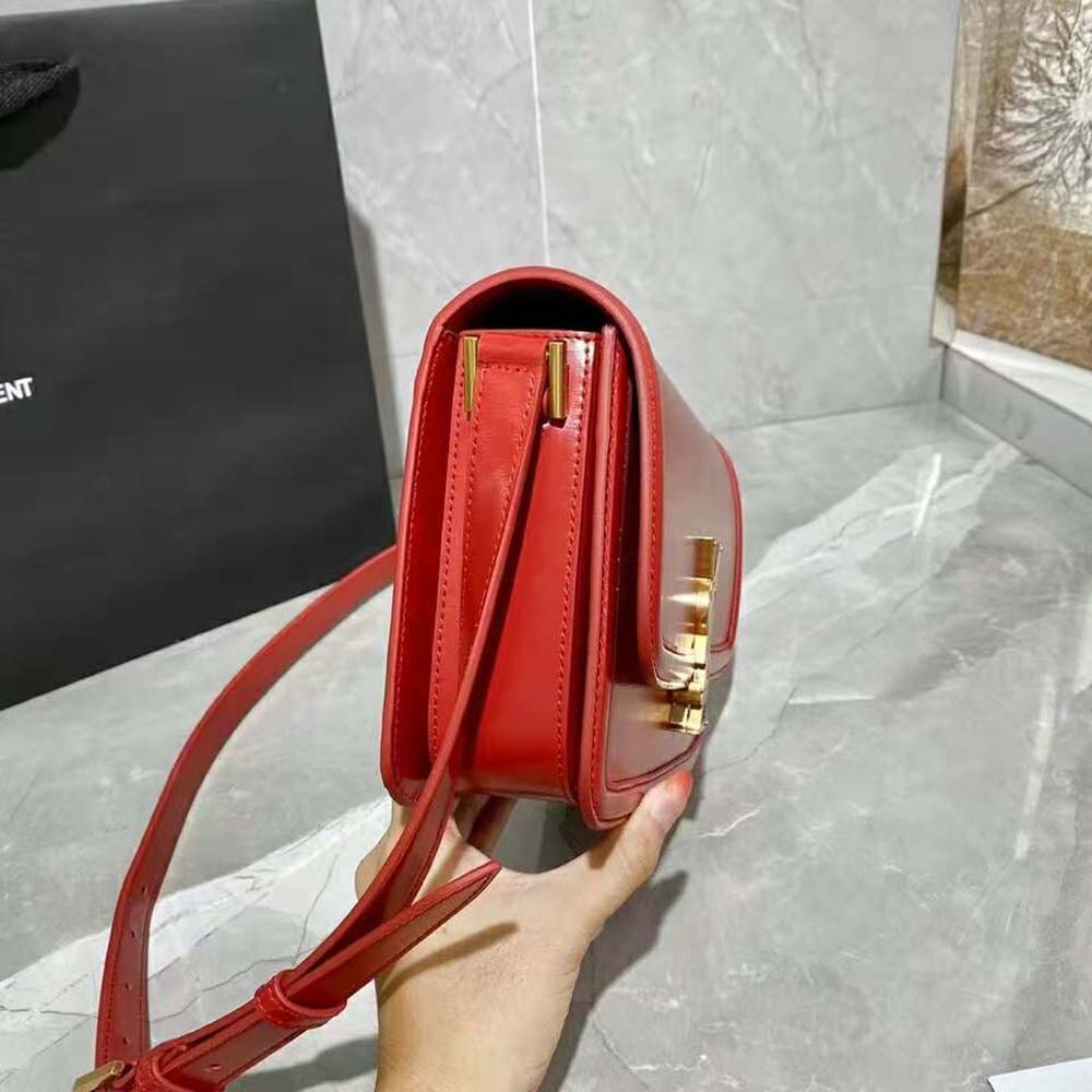 Saint Laurent YSL Women Solferino Medium Satchel in Box Saint Laurent Leather - image 6
