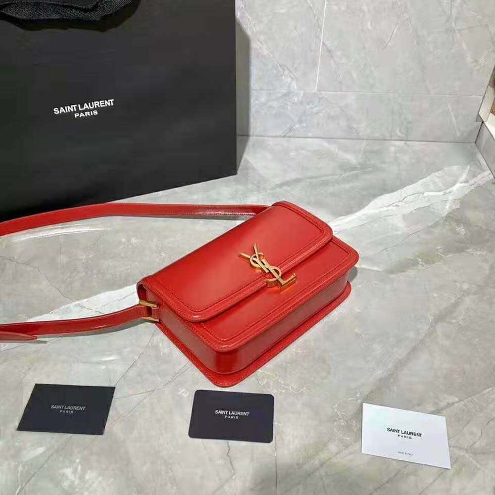 Saint Laurent YSL Women Solferino Medium Satchel in Box Saint Laurent Leather - image 5