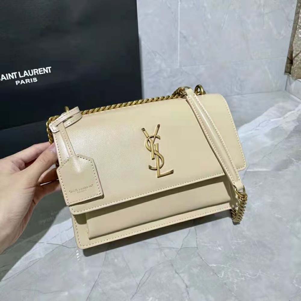 Saint Laurent YSL Women Sunset Medium in Grained Leather - image 7