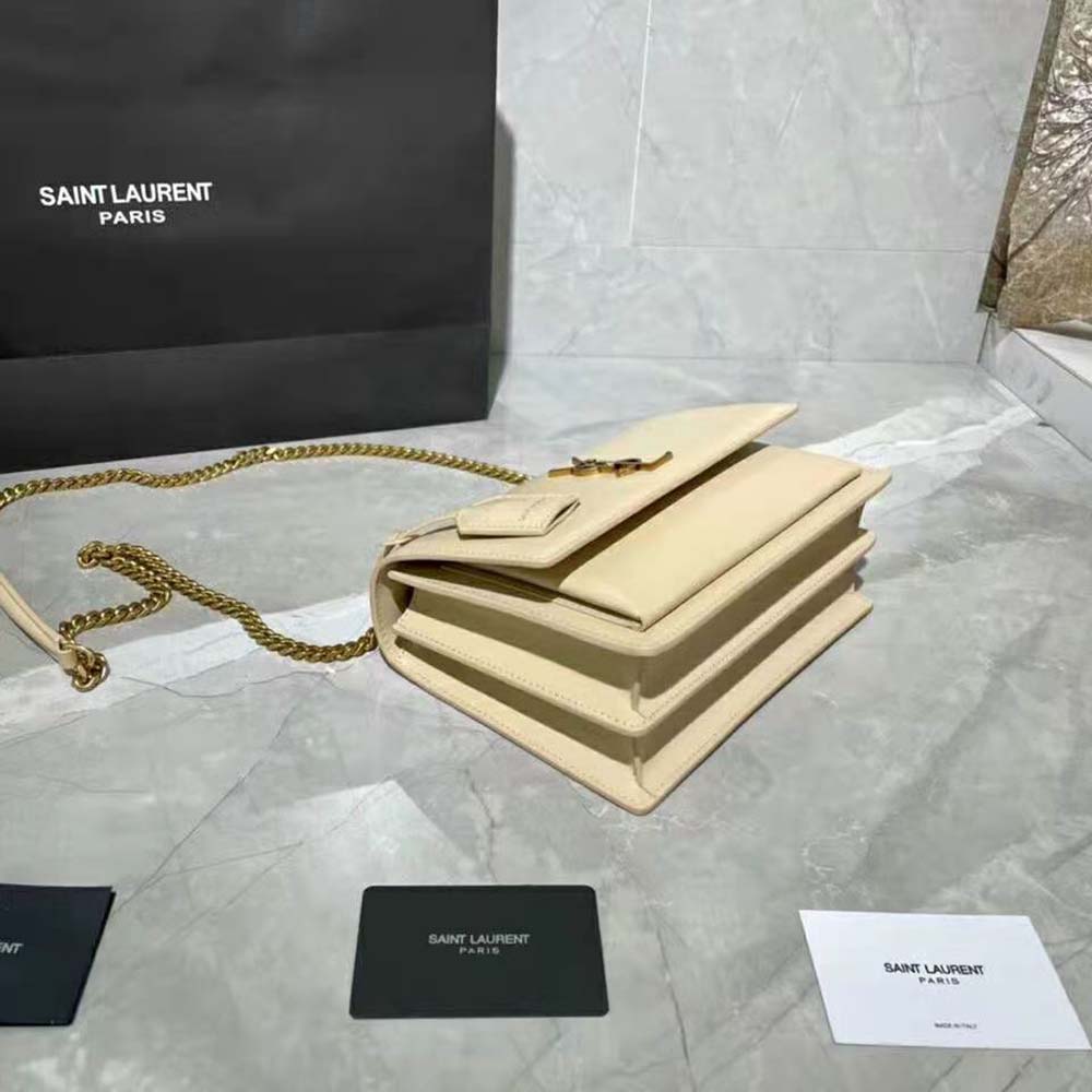 Saint Laurent YSL Women Sunset Medium in Grained Leather - image 4