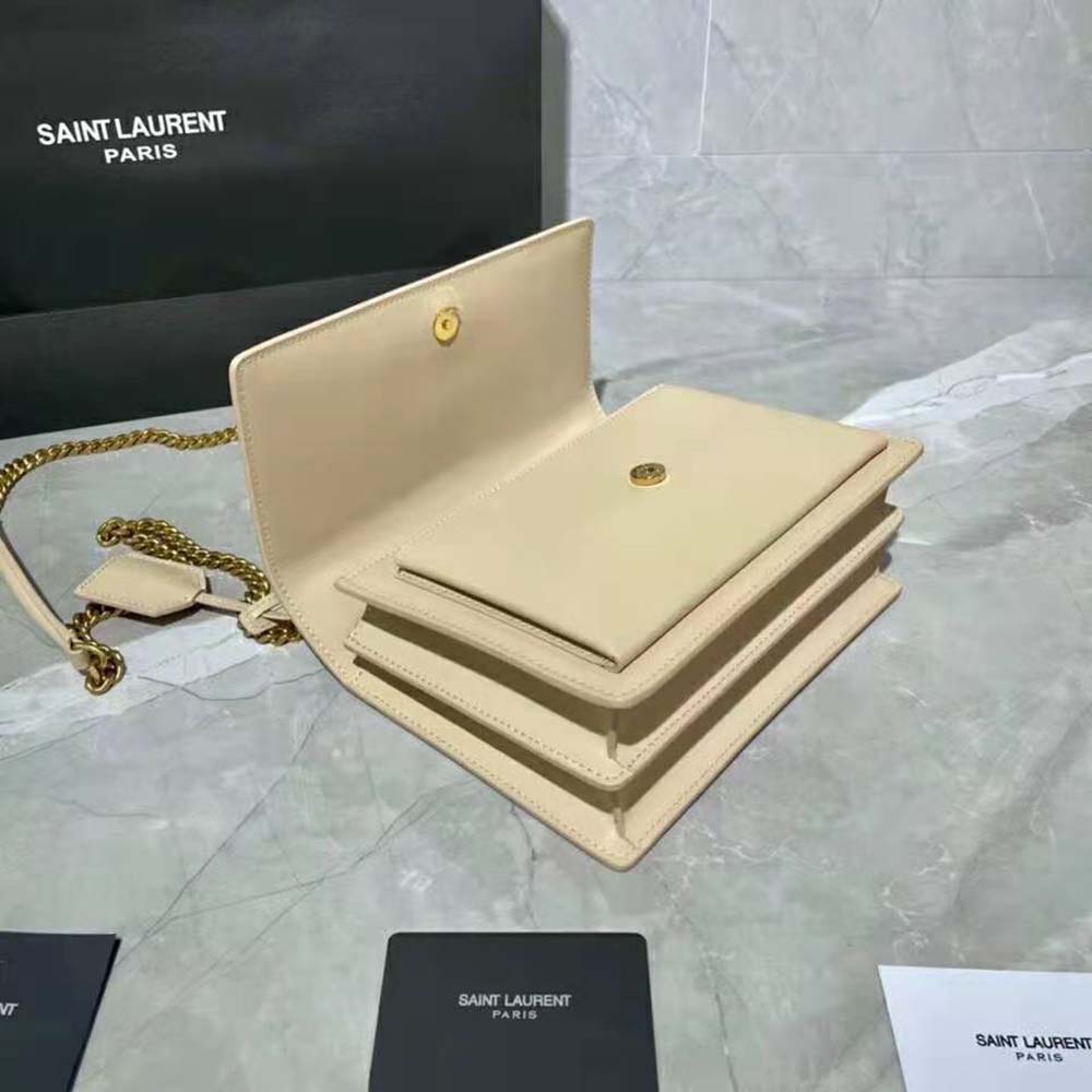 Saint Laurent YSL Women Sunset Medium in Grained Leather - image 5