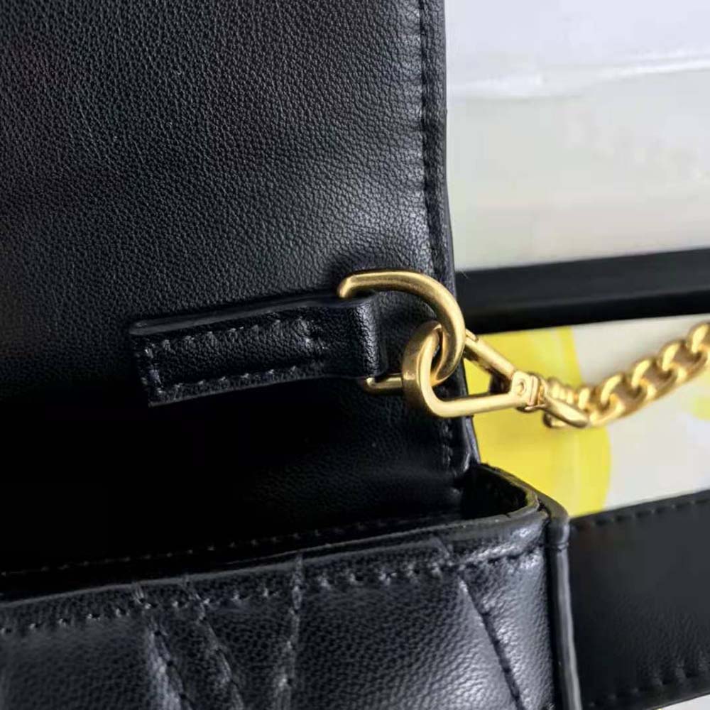 Versace Women Virtus Quilted Belt Bag in Calfskin Leather-Black - image 5