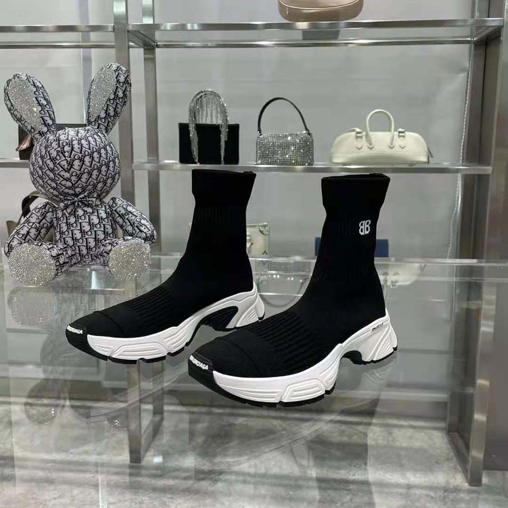 Balenciaga Women Speed 3.0 Sneaker in Black Recycled Knit - image 4