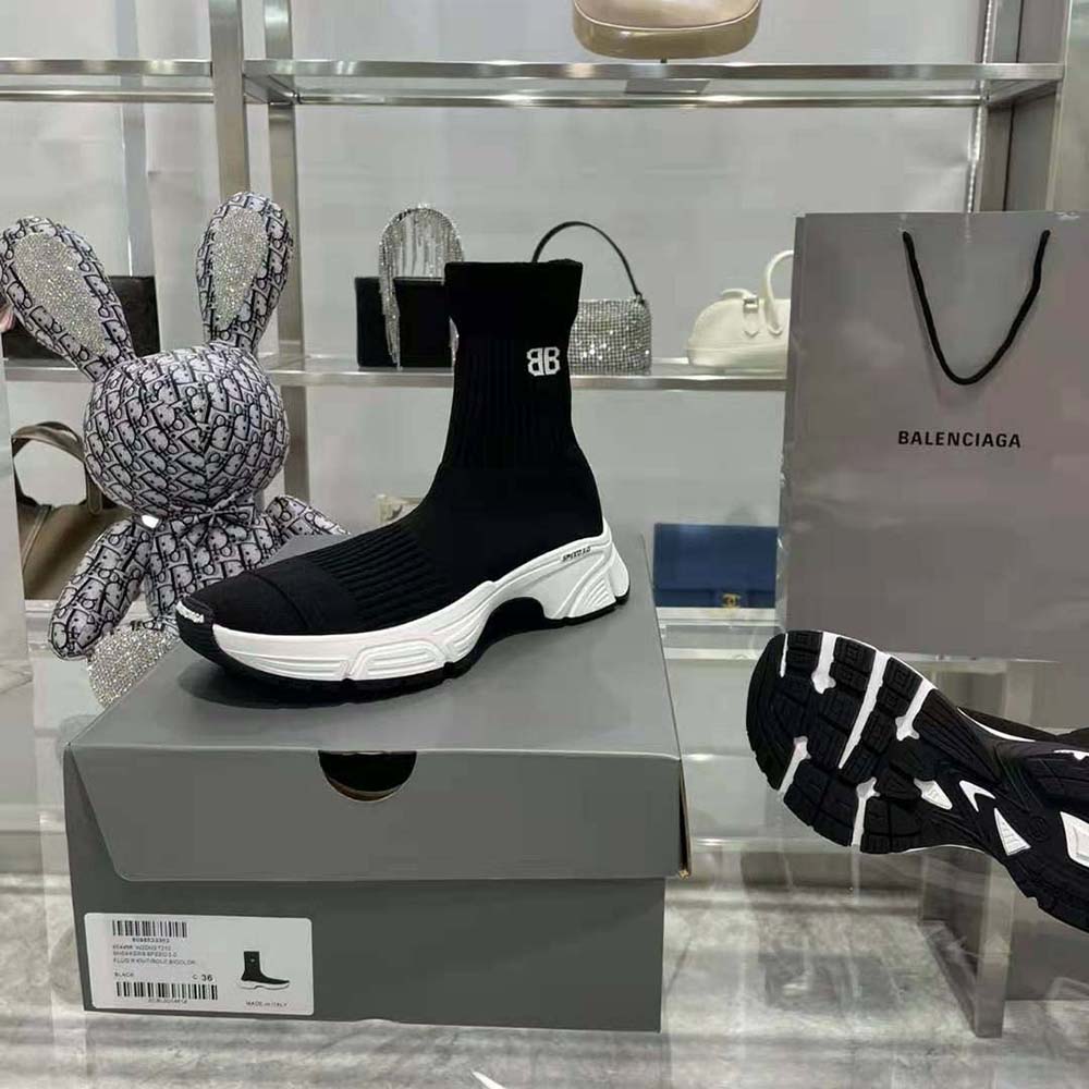 Balenciaga Women Speed 3.0 Sneaker in Black Recycled Knit - image 7