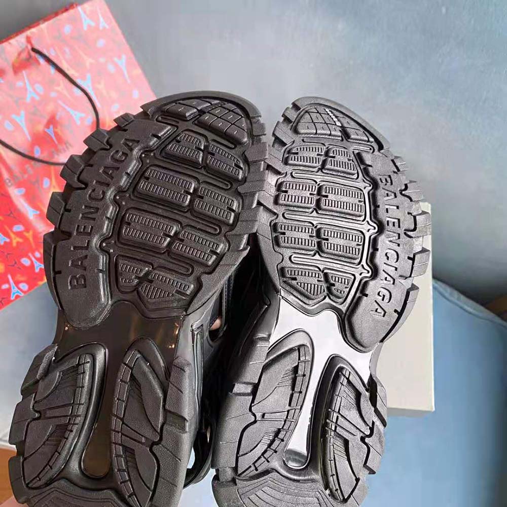 Balenciaga Women Track Sandal in Black Neoprene and Rubber - image 10