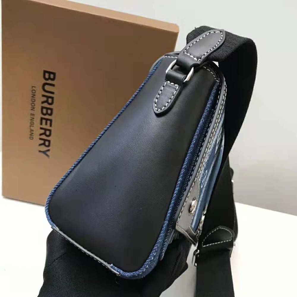 Burberry Women Logo Graphic Denim Note Crossbody Bag - image 8