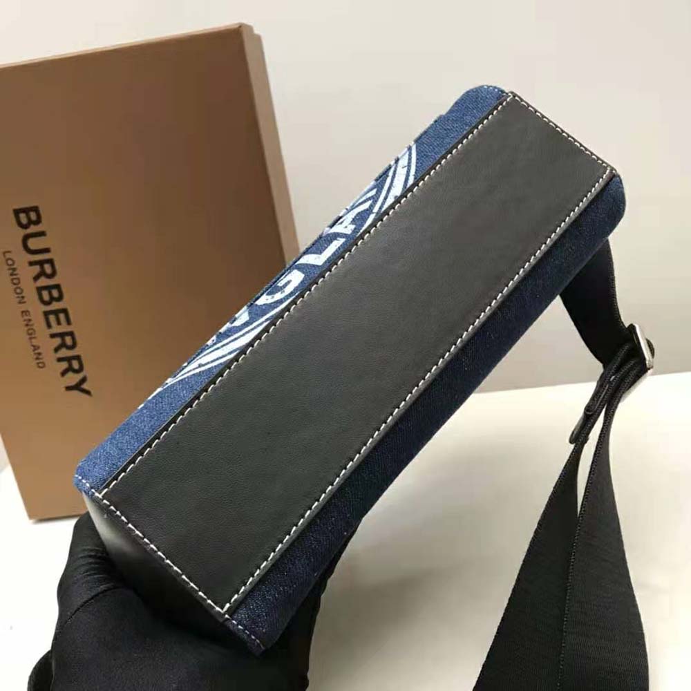 Burberry Women Logo Graphic Denim Note Crossbody Bag - image 6
