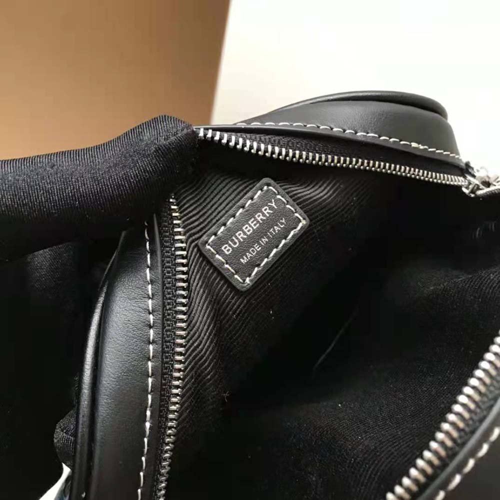 Burberry Women Logo Graphic Denim and Leather Louise Bag - image 10