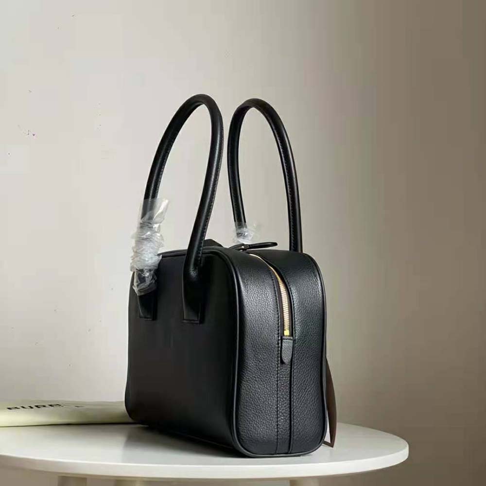 Burberry Women Medium Leather Half Cube Bag-Black - image 5