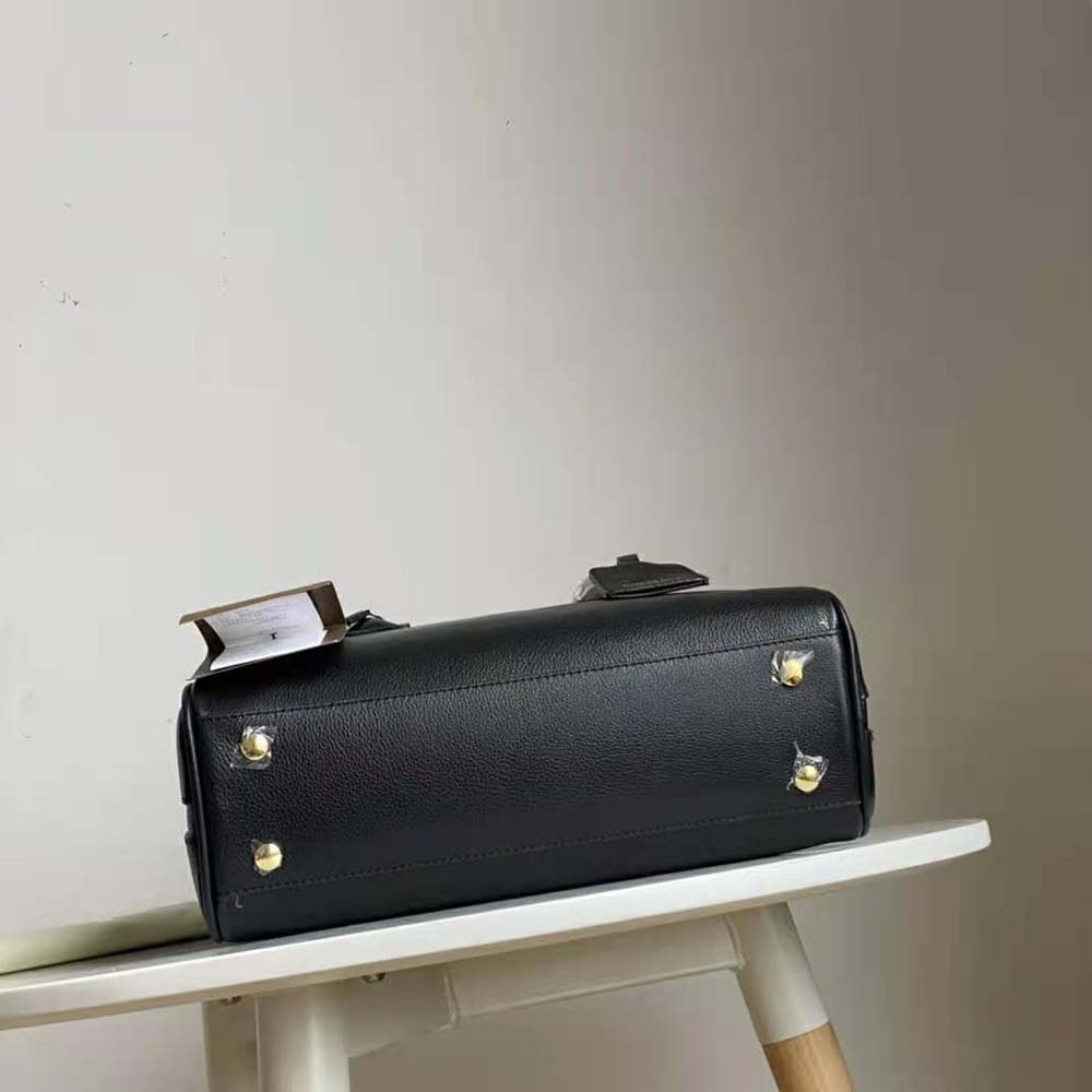 Burberry Women Medium Leather Half Cube Bag-Black - image 6