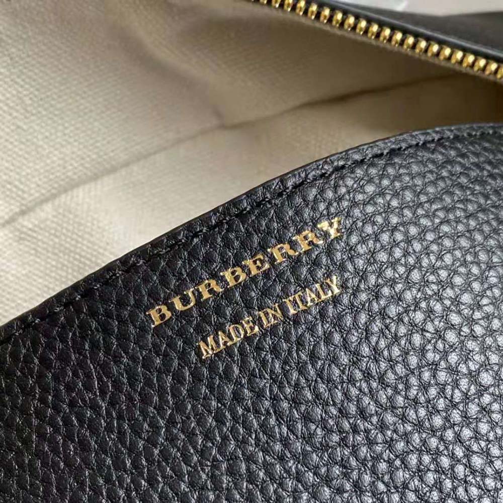 Burberry Women Medium Leather Half Cube Bag-Black - image 9