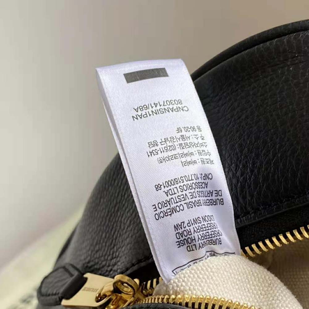 Burberry Women Medium Leather Half Cube Bag-Black - image 10