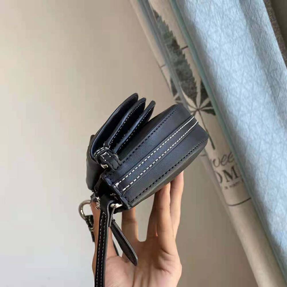 Burberry Women Mini Leather Double Olympia Bag-Black - image 5