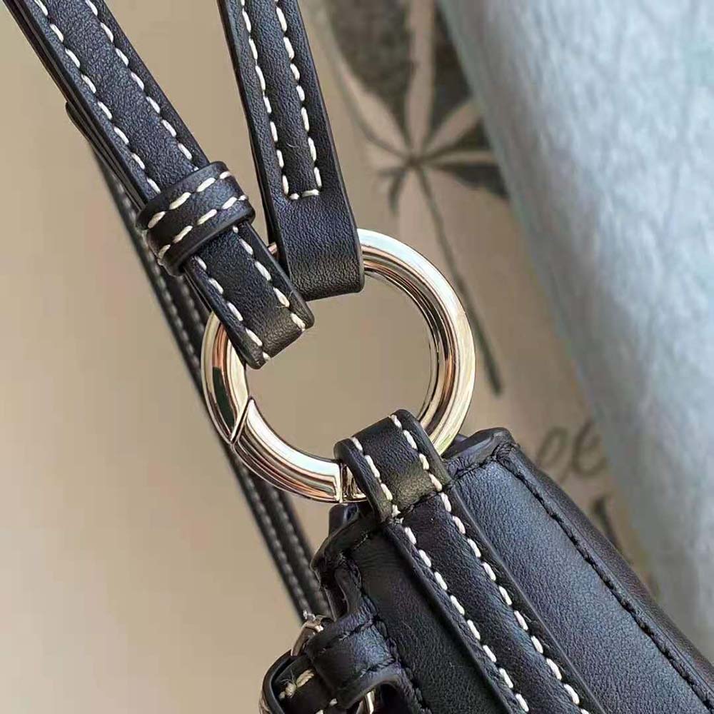 Burberry Women Mini Leather Double Olympia Bag-Black - image 8