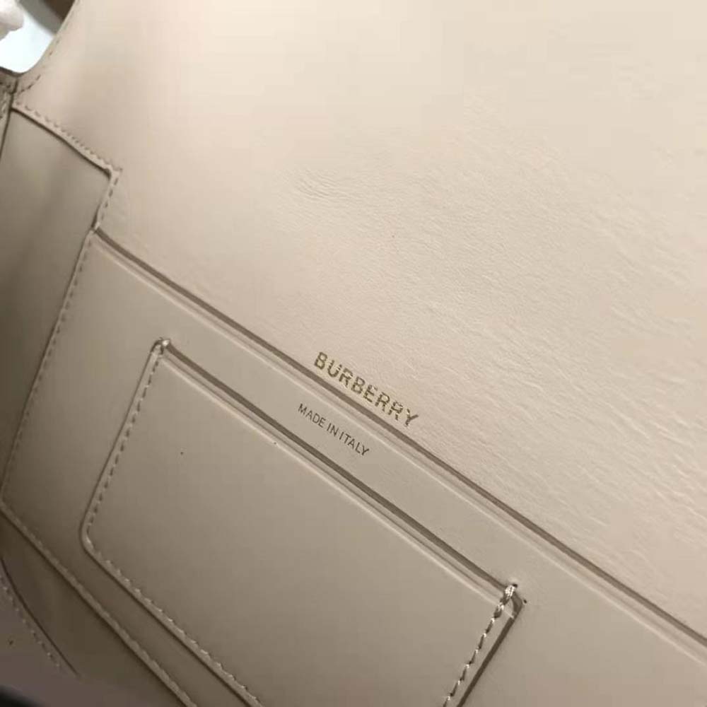 Burberry Women Small Check Canvas and Leather Olympia Bag - image 10