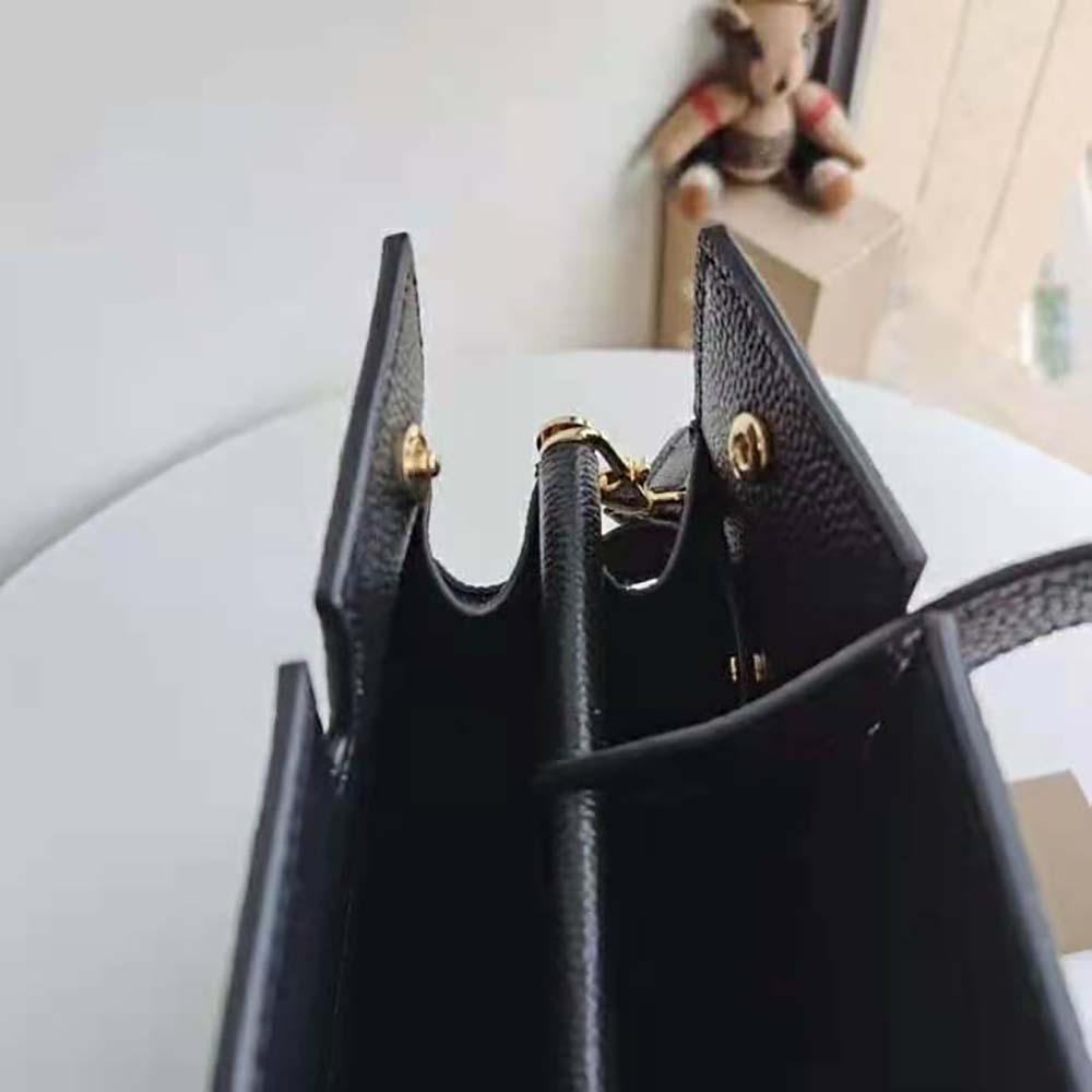 Burberry Women Small Leather Title Bag-Black - image 7