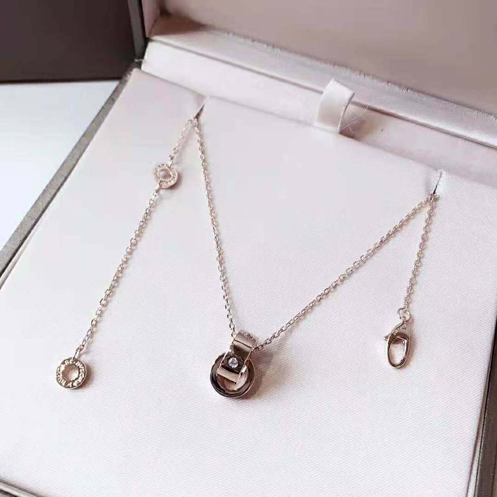 Bvlgari Women Necklace with 18 KT Rose Gold Chain - image 6
