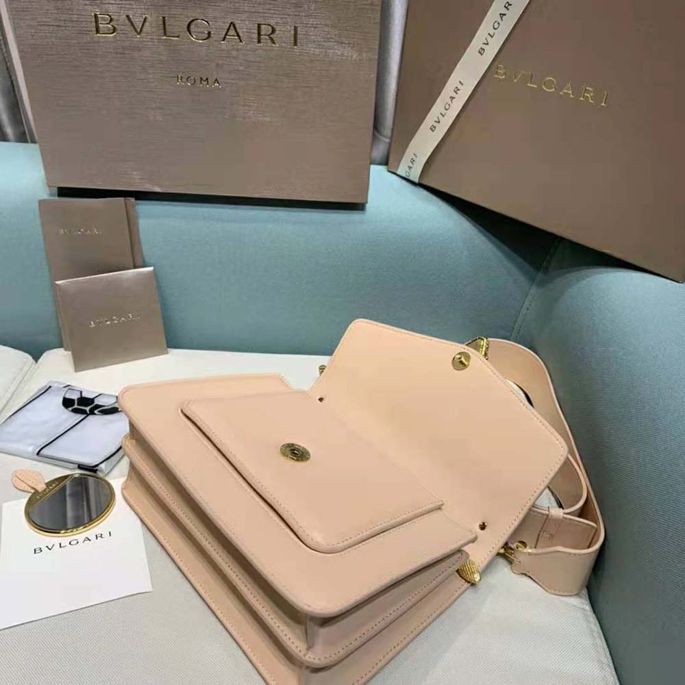 Bvlgari Women Serpenti Forever Crossbody Bag in Nappa Leather-Sandy - image 6