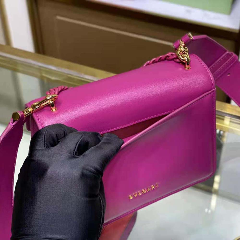 Bvlgari Women Serpenti Forever Crossbody Bag in Purple Nappa Leather - image 7