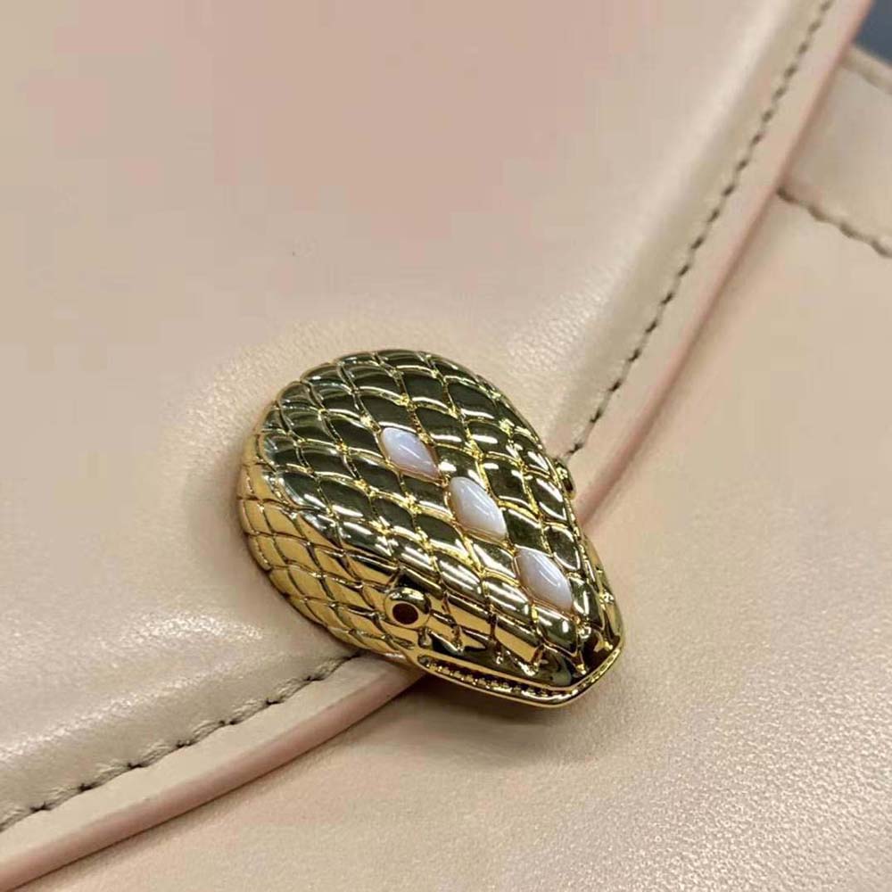 Bvlgari Women Serpenti Forever Top Handle Bag in Nappa Leather-Pink - image 10