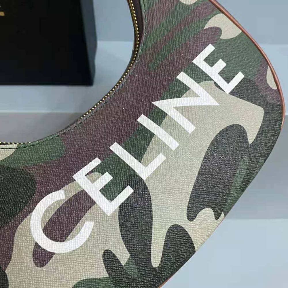 Celine Women AVA Bag in Canvas with Camouflage and Celine Print - image 5