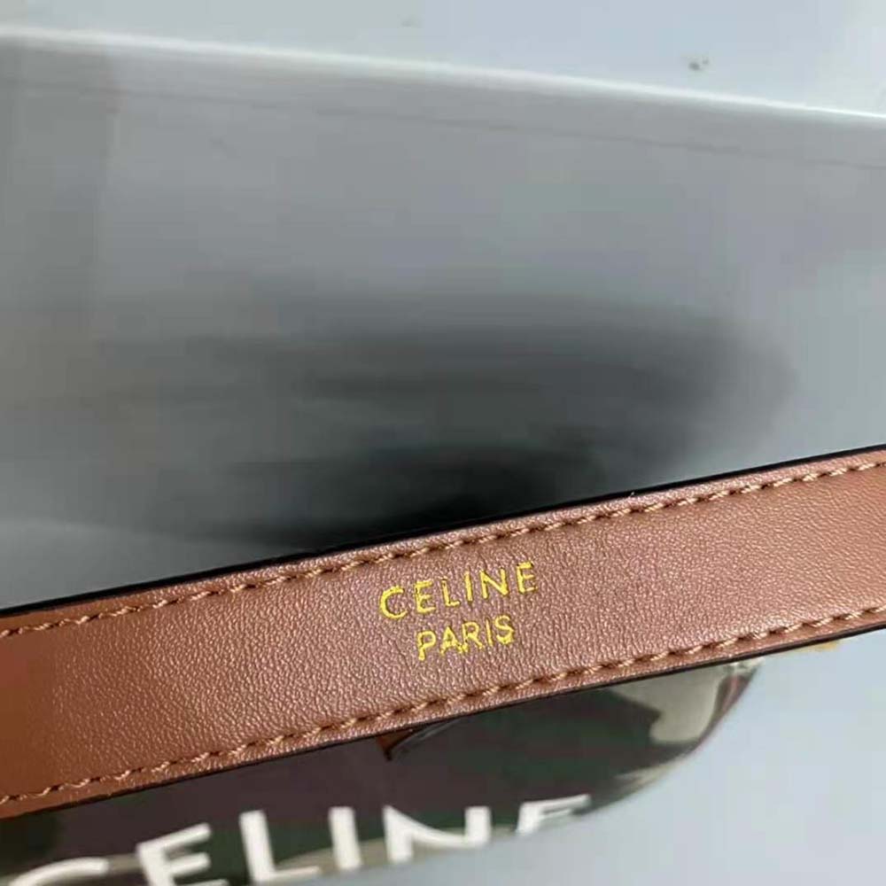 Celine Women AVA Bag in Canvas with Camouflage and Celine Print - image 8