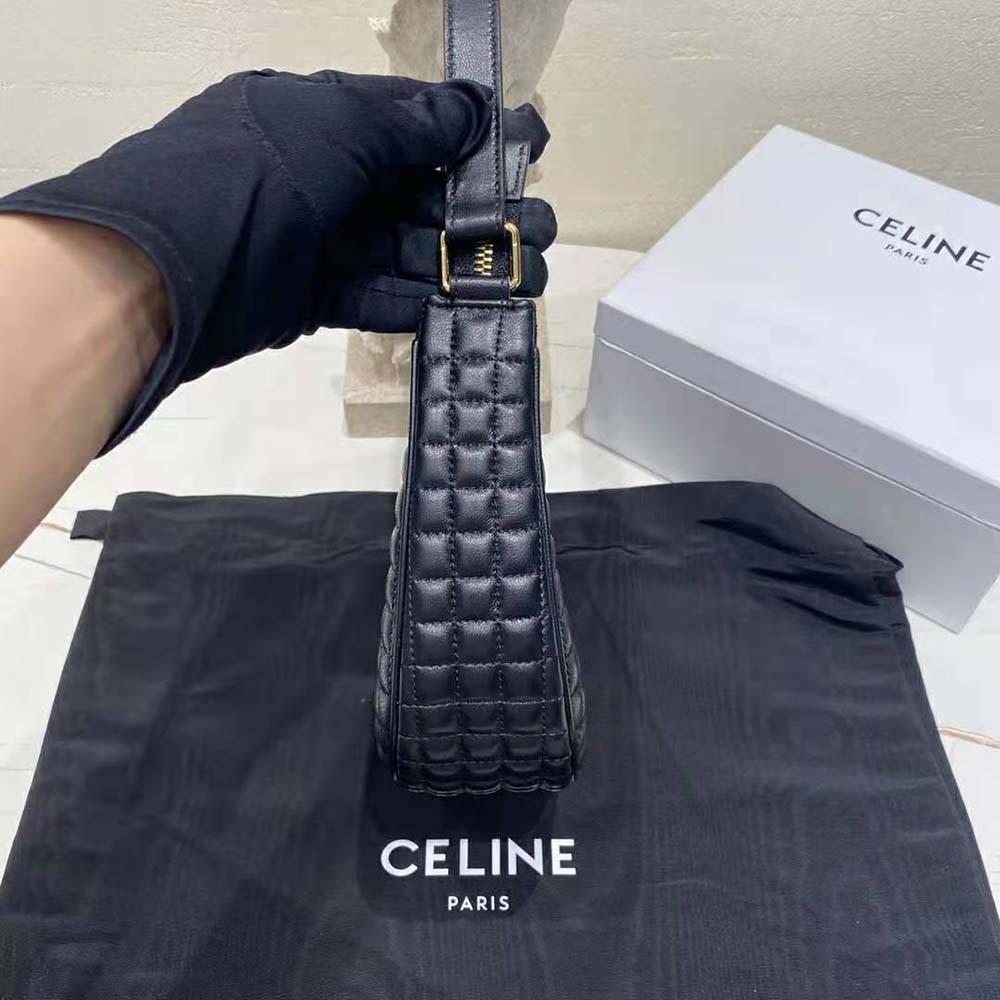 Celine Women AVA Bag in Quilted Lambskin-Black - image 5