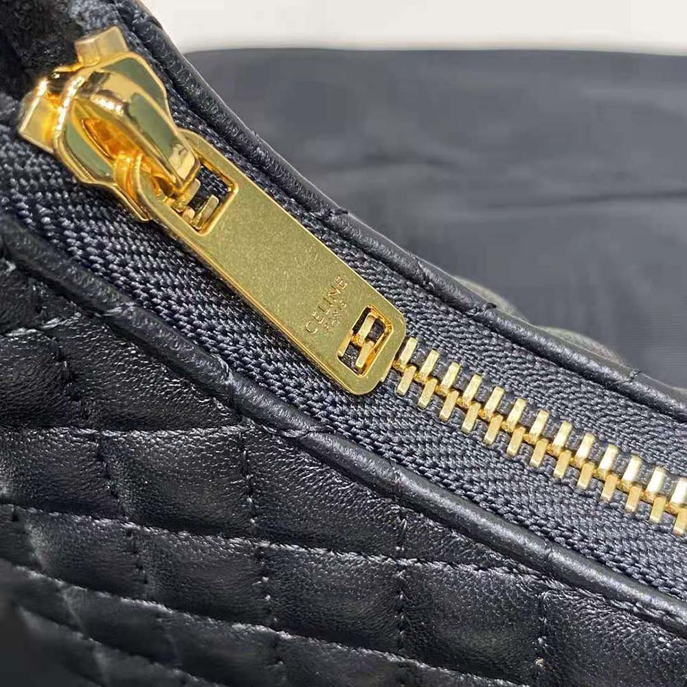 Celine Women AVA Bag in Quilted Lambskin-Black - image 7