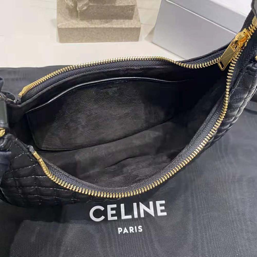 Celine Women AVA Bag in Quilted Lambskin-Black - image 6