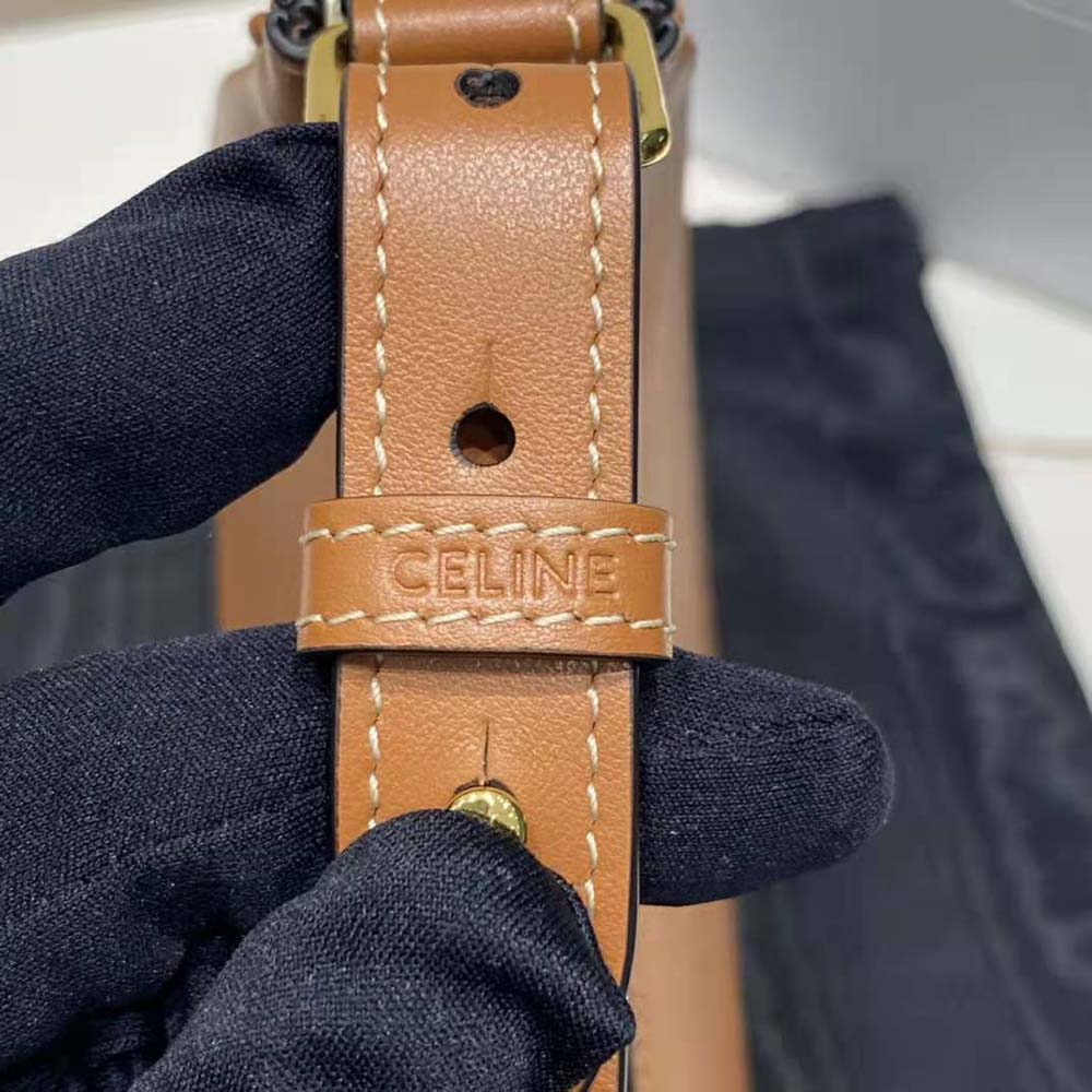 Celine Women AVA Bag in Smooth Calfskintan-Brown - image 9