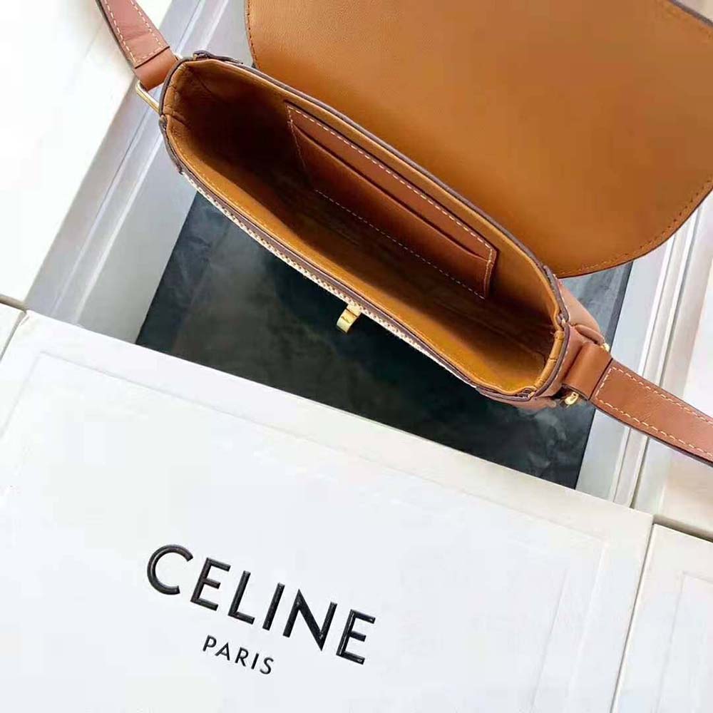 Celine Women Besace 16 in Textile and Natural Calfskin - image 6