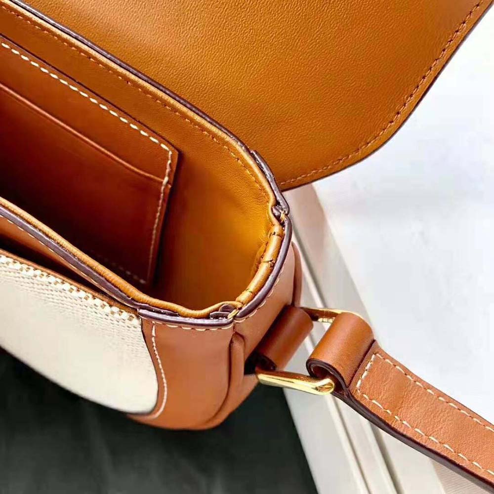 Celine Women Besace 16 in Textile and Natural Calfskin - image 7