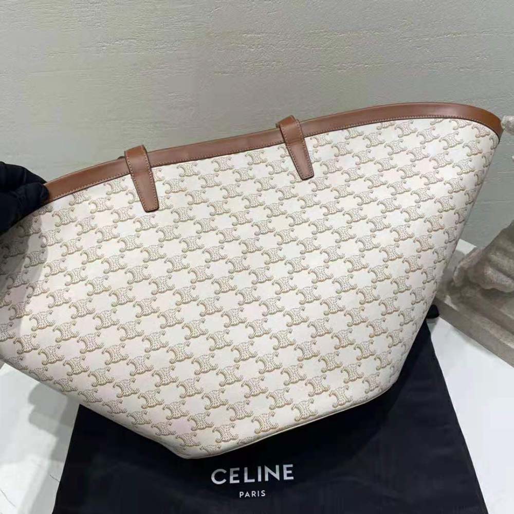 Celine Women Large Couffin in Triomphe Canvas Celine Print - image 4