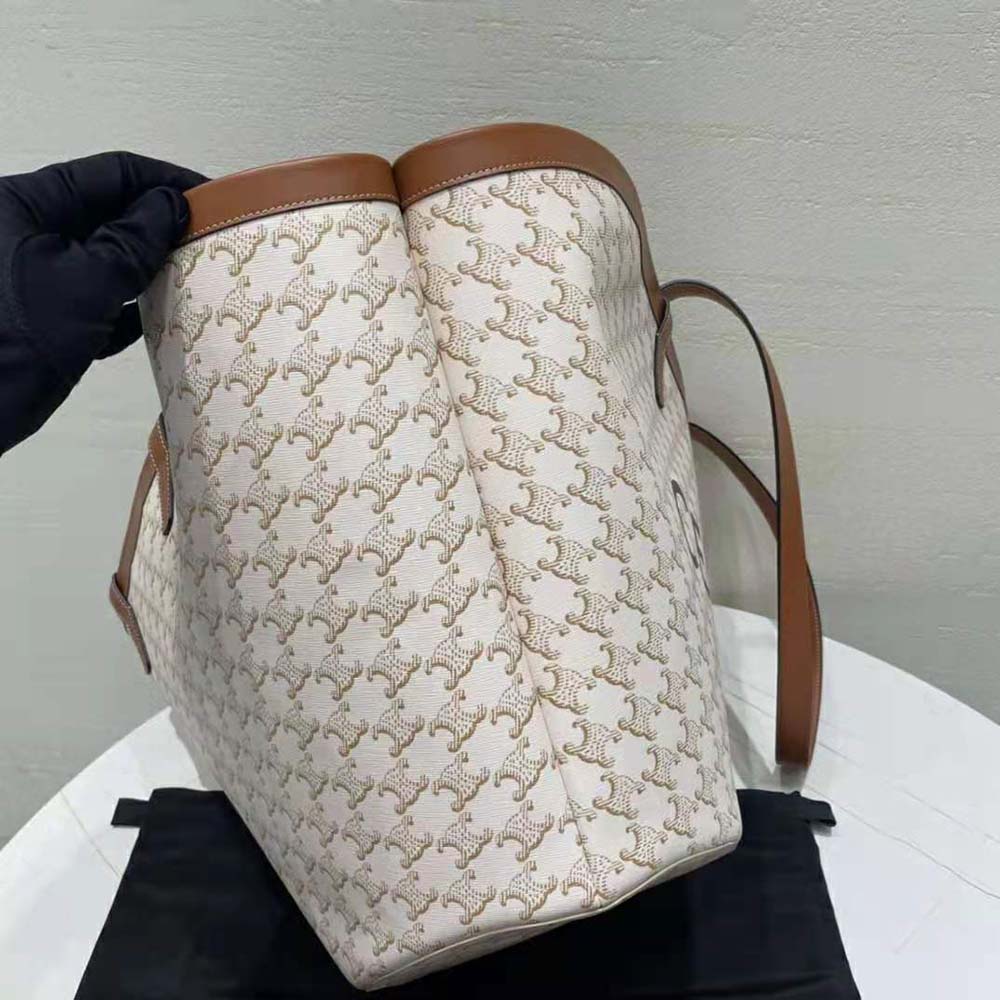 Celine Women Large Couffin in Triomphe Canvas Celine Print - image 5