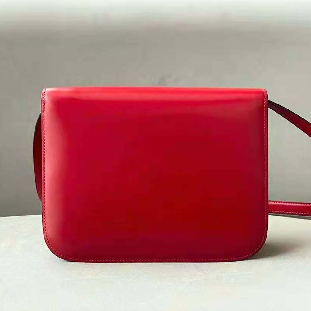 Side profile showing adjustable strap on Celine Women Medium Classic Bag