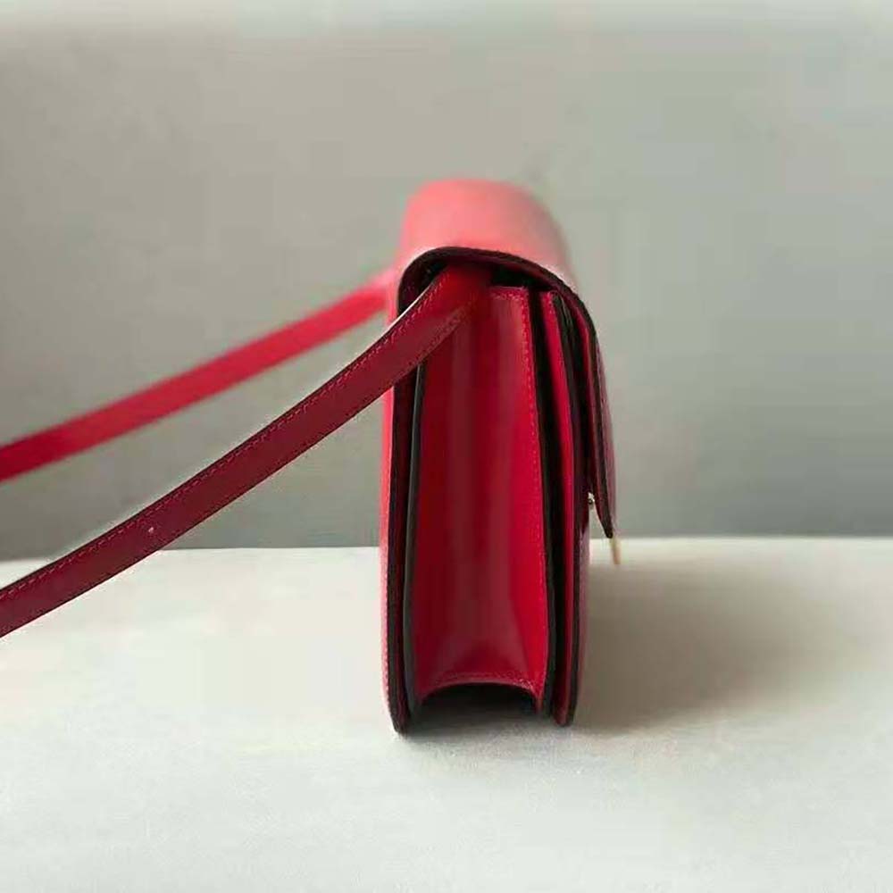Celine Women Medium Classic Bag in Box Calfskin-Red - image 6
