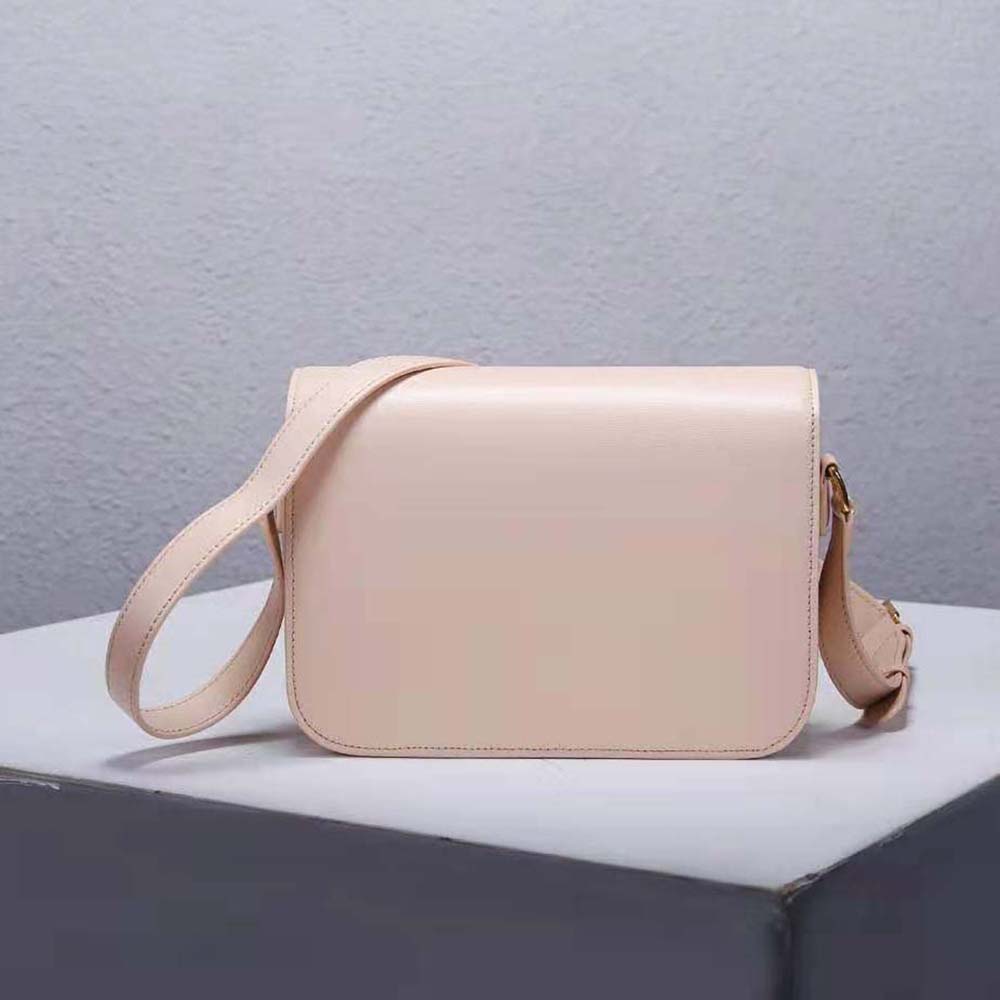 Side profile highlighting structure of Celine Women Medium Triomphe Bag