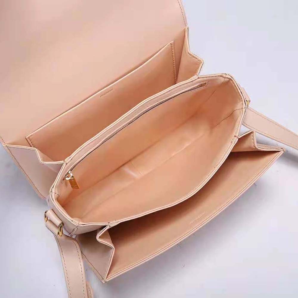 Celine Women Medium Triomphe Bag in Shiny Calfskin-Sandy - image 6