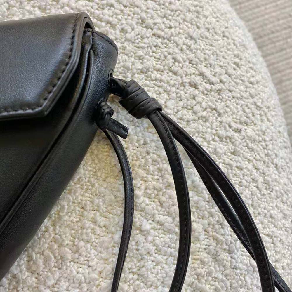 Celine Women Triangle Bag in Smooth Calfskin with Celine Print-Black - image 7