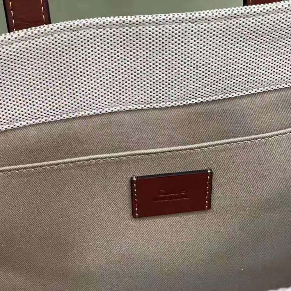 Chloe Women Corita Kent Large Tote in Embroidered Artwork and Shiny Calfskin - image 9