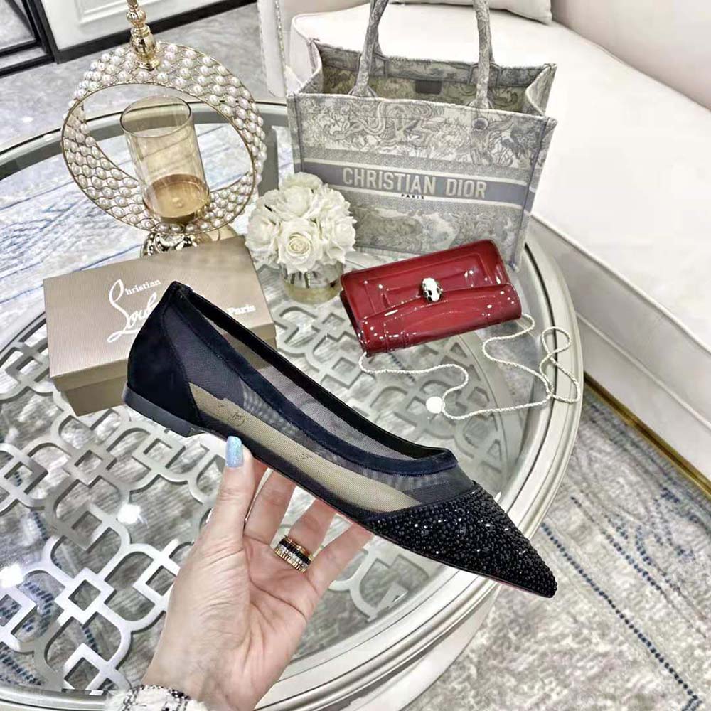 Christian Louboutin Women Galativi P Strass-Black - image 6