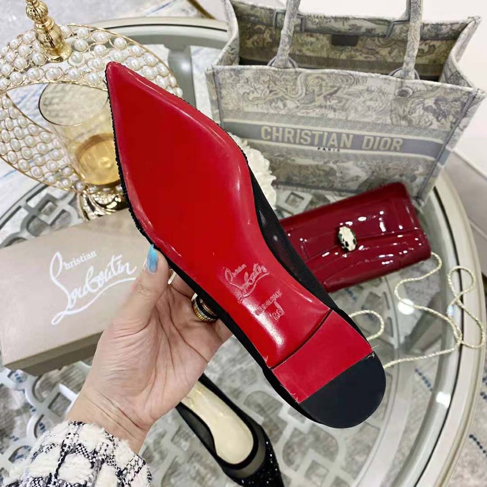 Christian Louboutin Women Galativi P Strass-Black - image 7