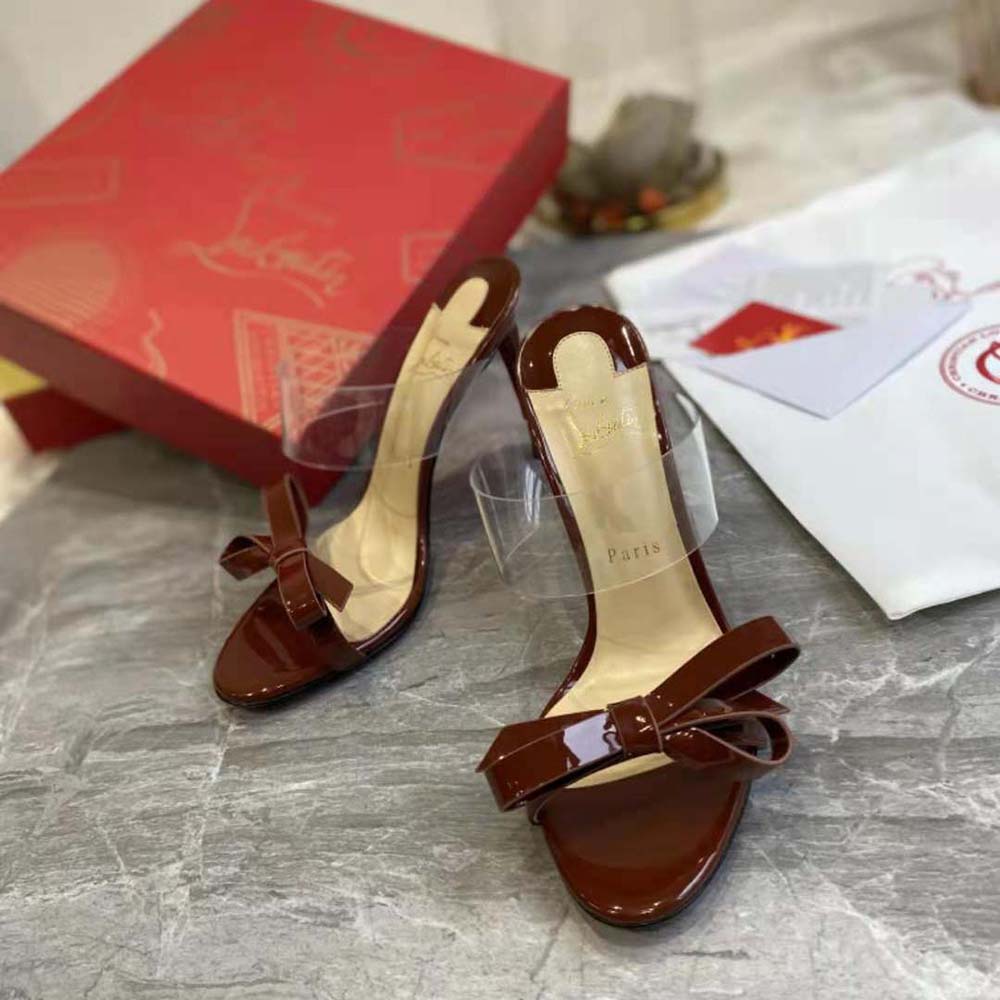 Christian Louboutin Women Just Nodo 85 mm Heel-Maroon - image 4