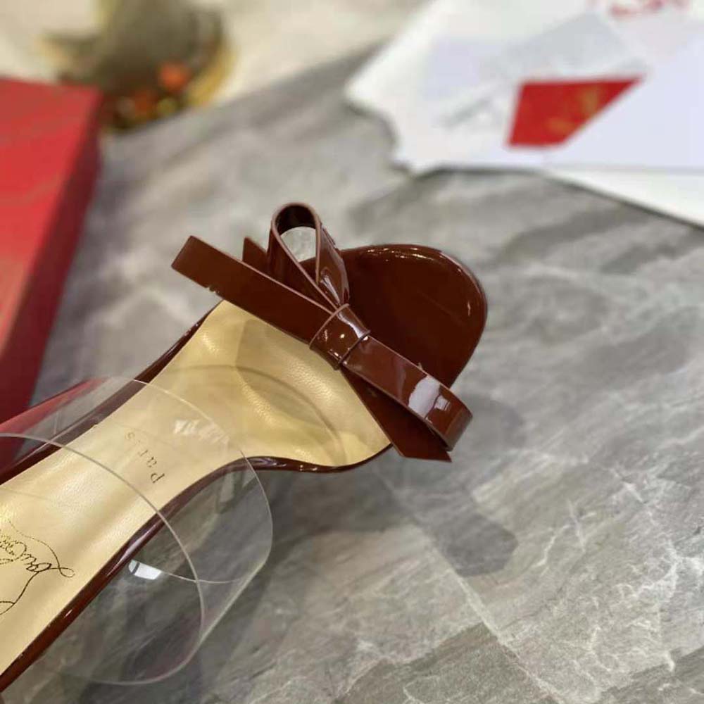 Christian Louboutin Women Just Nodo 85 mm Heel-Maroon - image 8