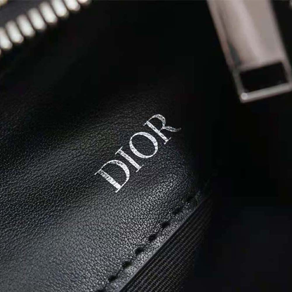 Dior Men A4 Pouch Beige and Black Dior Oblique Jacquard - image 10