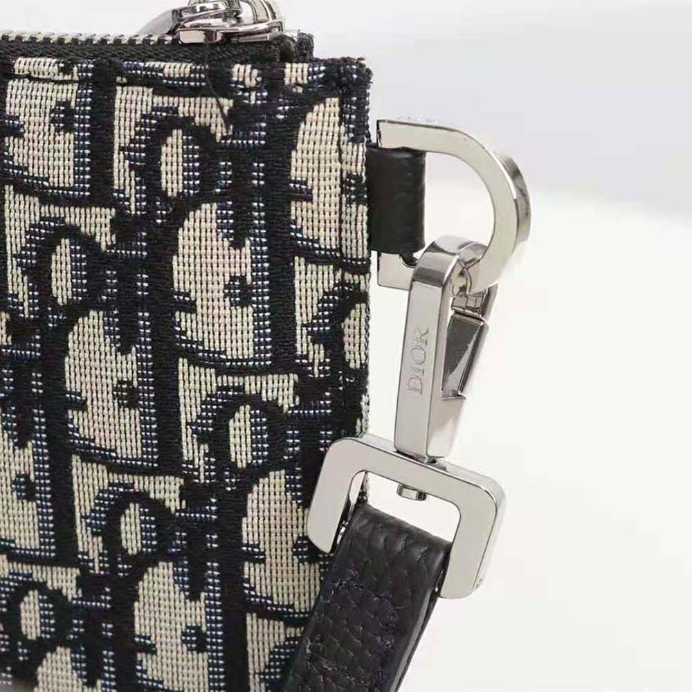 Dior Men A4 Pouch Beige and Black Dior Oblique Jacquard - image 8