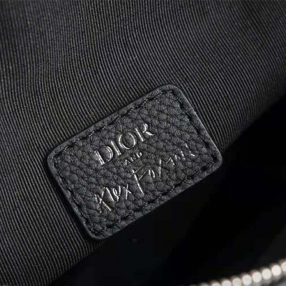 Dior Men Saddle Bag Black Grained Calfskin - image 9