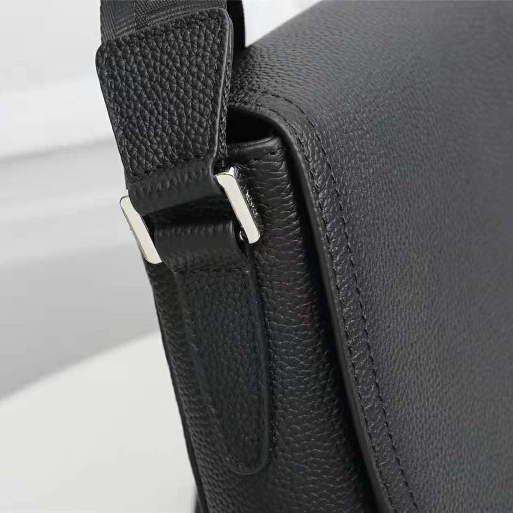 Dior Men Saddle Messenger Bag Black Grained Calfskin - image 8