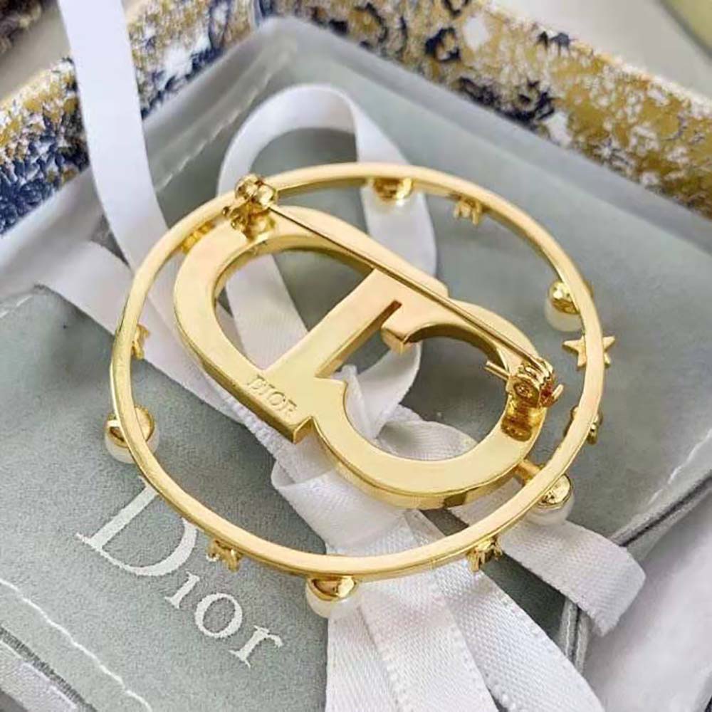 Dior Women Clair D Lune Brooch Gold-Finish Metal - image 4